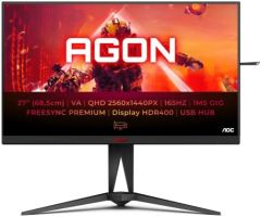 AOC AG275QX/EU pantalla para PC 68,6 cm (27") 2560 x 1440 Pixeles Quad HD Negro, Rojo