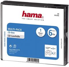 Hama CD-Multipack 6 6 discos Transparente