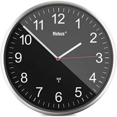 Mebus 19578 reloj de mesa o pared Reloj mecánico Alrededor Negro, Metálico