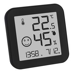 TFA-Dostmann 30.5054.01 termómetro ambiental Estación meteorológica electrónica Interior Negro, Blanco