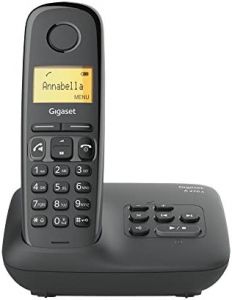 Gigaset A270A Teléfono DECT/analógico Identificador de llamadas Negro