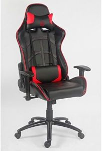 LC-Power LC-GC-1 silla para videojuegos Silla para videojuegos de PC Negro, Rojo