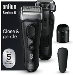 Braun Series 8 8560cc Wet & Dry Máquina de afeitar de láminas Recortadora Negro