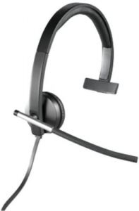 Logitech H650e Auriculares Alámbrico Diadema Oficina/Centro de llamadas USB tipo A Negro, Plata