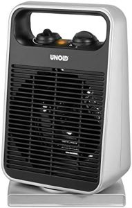 Unold 86116 calefactor eléctrico Negro, Plata 2000 W Ventilador eléctrico