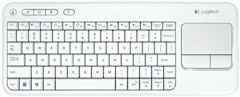 Logitech K400 Plus Tv teclado RF inalámbrico QWERTY Internacional de EE.UU. Blanco