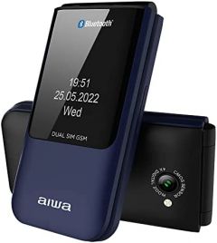 Aiwa FP-24BL teléfono móvil 6,1 cm (2.4") 91,7 g Negro, Azul Característica del teléfono