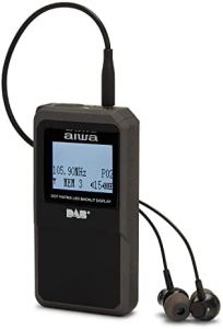 Radio formato mini aiwa rd-20dab black sintonizador digital am/fm dab+ sistema rds pantall 1.7
