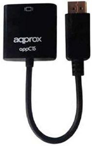 Approx appC15 VGA (D-Sub) DisplayPort Negro