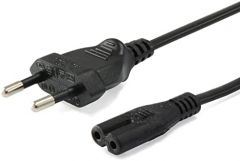 Equip 112161 cable de transmisión Negro 3 m Enchufe tipo C C7 acoplador