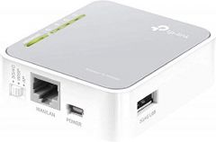 TP-Link TL-MR3020 router inalámbrico Ethernet rápido Banda única (2,4 GHz) 4G Plata, Blanco