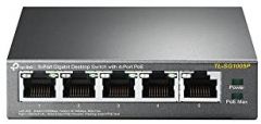 TP-Link TL-SG1005P No administrado Gigabit Ethernet (10/100/1000) Energía sobre Ethernet (PoE) Negro