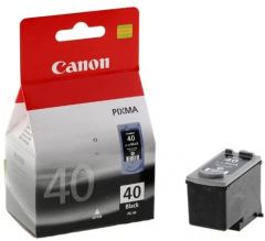 Canon PG-40 Negro cartucho de tinta - Cartucho de tinta para impresoras (Negro, iP1300, iP1600, iP1700, iP1800, iP1900, iP2200, iP2500, iP2600, JX200, JX210P, JX500, JX510P,..., Inyección de tinta, Ampolla)