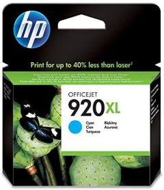 HP Cartucho de tinta original 920XL de alta capacidad cian