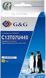 Cartucho de tinta generico g&g epson 407 amarillo  - reemplaza c13t07u440