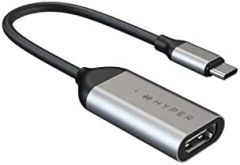HYPER HD425A adaptador de cable de vídeo USB Tipo C HDMI Acero inoxidable