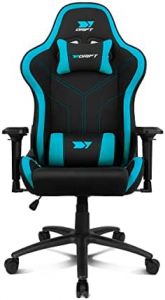 DRIFT DR110BL silla para videojuegos Butaca para jugar Asiento acolchado Negro, Azul