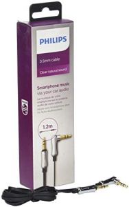 Philips DLC2402BK/10 cable de audio 1,2 m 3,5mm Negro