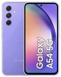 Samsung Galaxy A54 5G SM-A546B/DS 16,3 cm (6.4") Ranura híbrida Dual SIM Android 13 USB Tipo C 8 GB 256 GB 5000 mAh Violeta