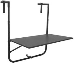 Mesa plegable para balcon color: gris oscuro 60x43cm