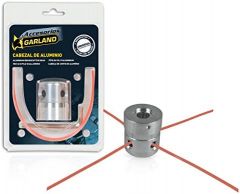 Garland 7199000150-Cabezal de Aluminio Universal para Desbrozadora, Metal, Gris, One Size.