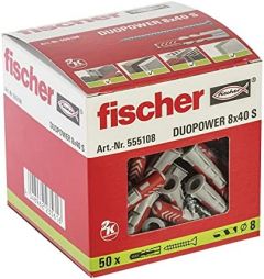 Fischer DUOPOWER 8 x 40 S 50 pieza(s) Anclaje de expansión 40 mm