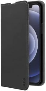 SBS Wallet Lite - Funda con tapa para Apple iPhone 12 Pro, color negro