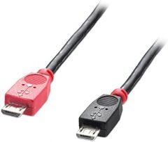 Lindy 31759 cable USB 1 m USB 2.0 Micro-USB B Negro