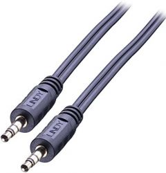Lindy 35643 cable de audio 3 m 3,5mm Negro