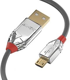 Lindy 36653 cable USB 3 m USB 2.0 USB A Micro-USB B Gris