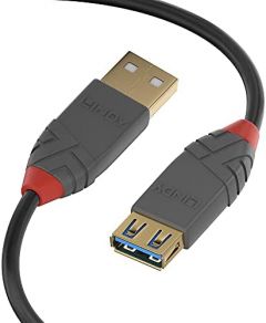 Lindy 36762 cable USB 2 m USB 3.2 Gen 1 (3.1 Gen 1) USB A Negro