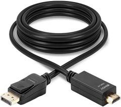 Lindy 36922 adaptador de cable de vídeo 2 m DisplayPort HDMI tipo A (Estándar) Negro