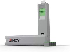 Lindy 40426 bloqueador de puerto Bloqueador de puerto + clave USB Tipo C Verde 5 pieza(s)