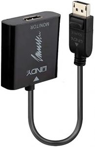 Lindy 41068 adaptador de cable de vídeo 1,5 m DisplayPort HDMI tipo A (Estándar) Negro