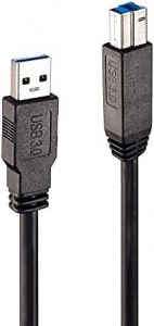 Lindy 43098 cable USB 10 m USB 3.2 Gen 1 (3.1 Gen 1) USB A USB B Negro