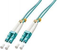 Lindy 46372 cable de fibra optica 3 m LC OM3 Turquesa