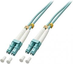 Lindy 46373 cable de fibra optica 5 m LC OM3 Turquesa