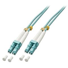 Lindy 46374 cable de fibra optica 10 m LC OM3 Turquesa