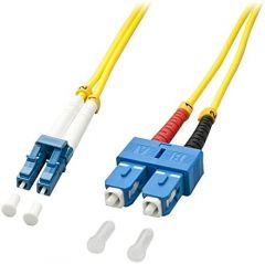 Lindy 47453 cable de fibra optica 5 m LC OS2 Azul, Blanco, Amarillo