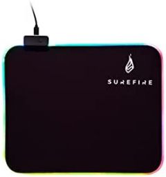 SureFire Silent Flight RGB-320 Alfombrilla de ratón para juegos Negro