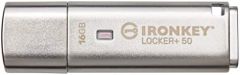 Kingston Technology IronKey Locker+ 50 unidad flash USB 16 GB USB tipo A 3.2 Gen 1 (3.1 Gen 1) Plata