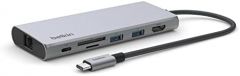 Belkin INC009BTSGY base para portátil y replicador de puertos USB Tipo C Plata