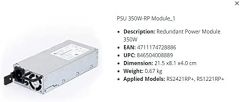 Synology PSU 350W-RP MODULE_1 unidad de fuente de alimentación