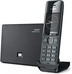 Gigaset Comfort 520 IP Teléfono Inalámbrico con Tecnología IP - Compatible SIP - Función Manos Libres - Bloqueo de Llamadas Anónimas - Agenda para 200 contactos - Pantalla a Color, Color Negro