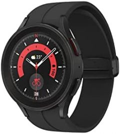 Samsung Galaxy Watch5 Pro, Reloj Inteligente, Monitorización de la Salud, Seguimiento Deportivo, Bluetooth, 45 mm, Titanio Negro
