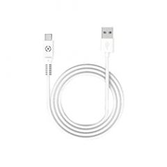 Celly USB-CWH cable USB 1 m USB A USB C Blanco