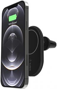 Belkin WIC004BTBK cargador de dispositivo móvil Smartphone Negro USB Cargador inalámbrico Auto