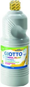 Giotto témpera escolar lavable blanco botella 1000 ml