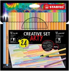 STABILO Creative Set ARTY rotulador de punta fina Colores surtidos 24 pieza(s)