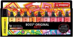 STABILO BOSS ORIGINAL marcador 10 pieza(s) Punta de cincel Multicolor